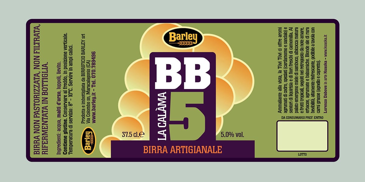 Birrificio Barley - etichetta BB 5