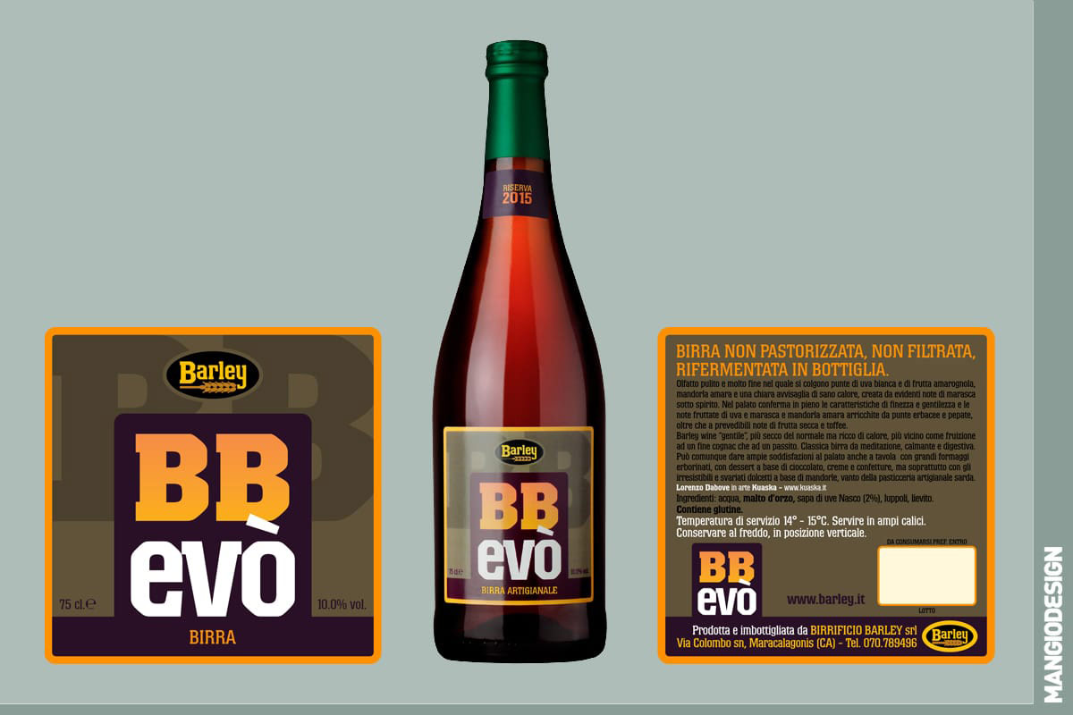 Birrificio Barley - etichetta BB Evò