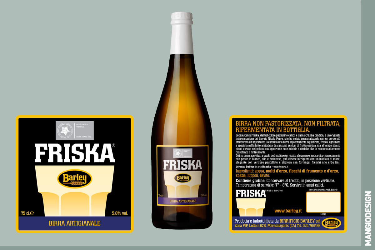 Birrificio Barley - etichetta Friska