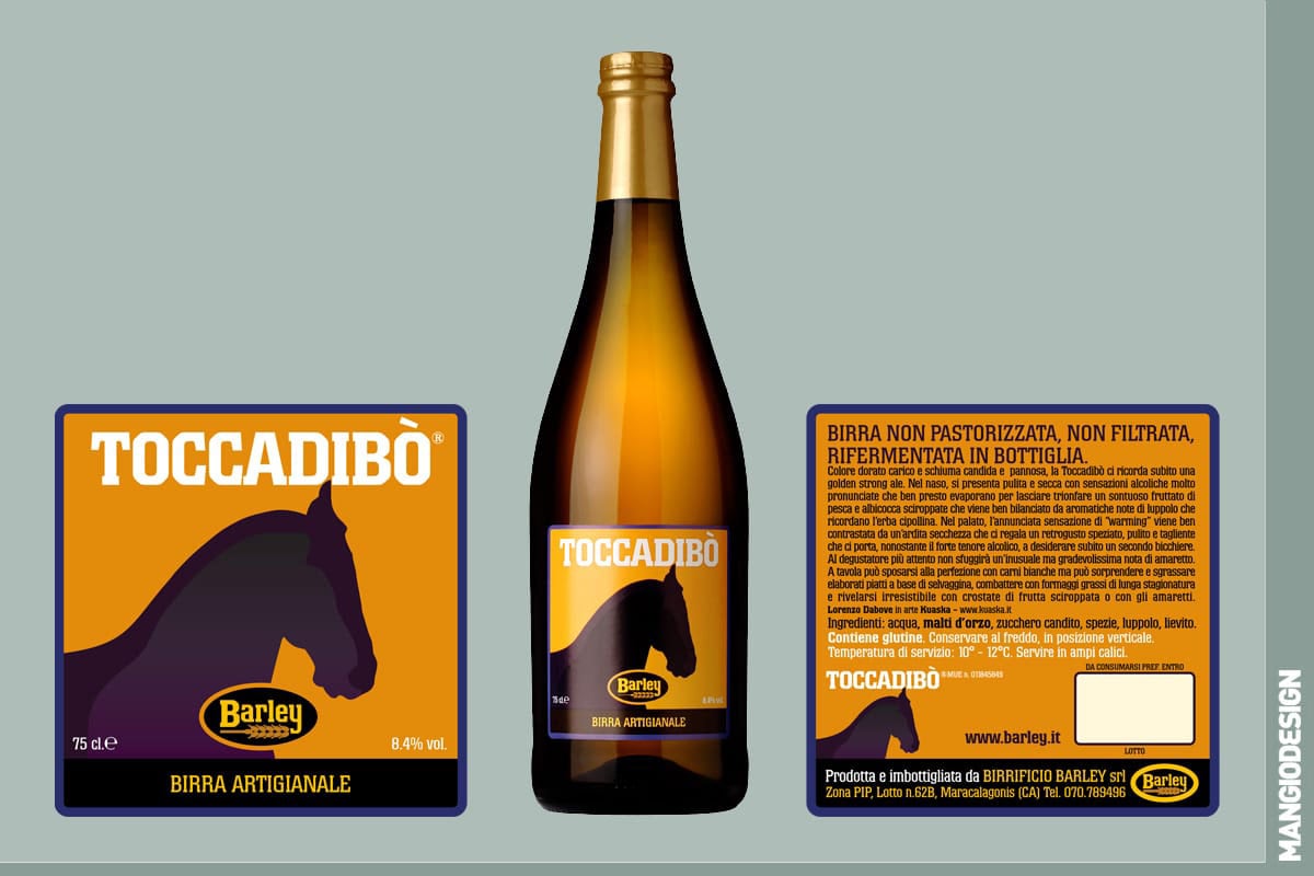 Birrificio Barley - etichetta Toccadibò