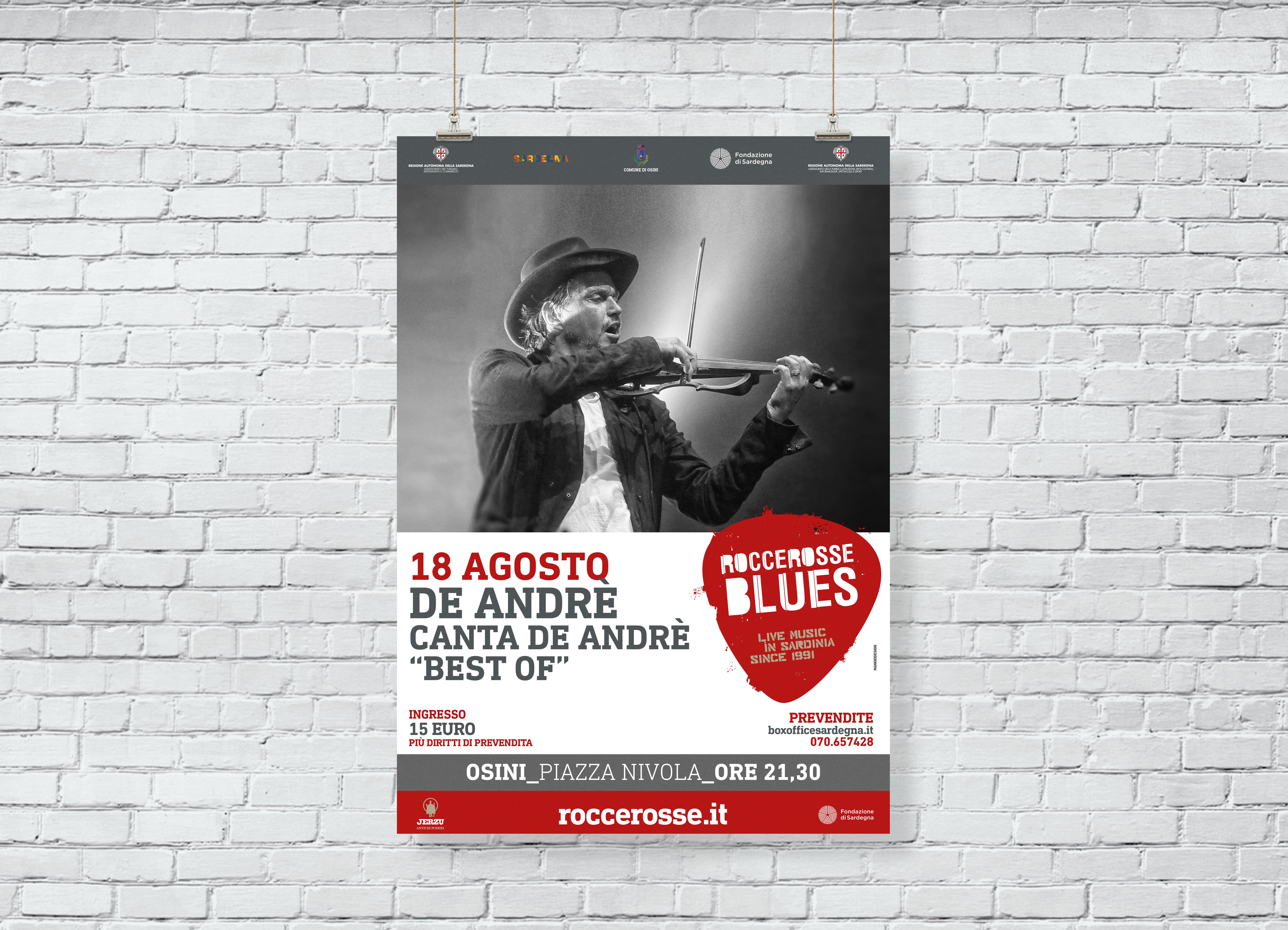 RocceRosse Blues - edizione 2018 - Poster De Andre